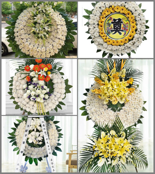 安徽合肥市巢湖市银屏镇吕婆村花圈速递